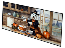 Load image into Gallery viewer, Coton De Tulear Fall Kitchen Pumpkins Runner Mat 28x58