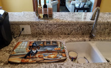 Load image into Gallery viewer, Dachshund Fall Kitchen Pumpkins Dish Drying Mat