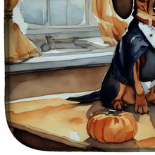 Load image into Gallery viewer, Dachshund Fall Kitchen Pumpkins Dish Drying Mat