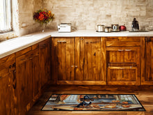 Load image into Gallery viewer, Dachshund Fall Kitchen Pumpkins Runner Mat 28x58