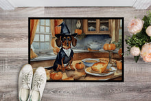 Load image into Gallery viewer, Dachshund Fall Kitchen Pumpkins Doormat - 24x36 Decorative Floor Mat – Indoor/Outdoor Rug with Artistic Flair