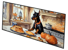 Load image into Gallery viewer, Doberman Pinscher Fall Kitchen Pumpkins Runner Mat 28x58