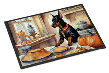 Load image into Gallery viewer, Doberman Pinscher Fall Kitchen Pumpkins Doormat - 24x36 Decorative Floor Mat – Indoor/Outdoor Rug with Artistic Flair