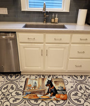 Load image into Gallery viewer, Doberman Pinscher Fall Kitchen Pumpkins Memory Foam Kitchen Mat