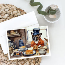 Load image into Gallery viewer, French Bulldog Fall Kitchen Pumpkins Greeting Cards -  Blank Note Cards – 8-Pack of Artist-Designed Cards with Envelopes