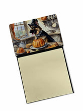 Load image into Gallery viewer, German Shepherd Fall Kitchen Pumpkins Sticky Note Holder- Refiilable Desk Accessory Note Pad