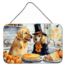 Load image into Gallery viewer, Golden Retriever Fall Kitchen Pumpkins Wall or Door Hanging Prints