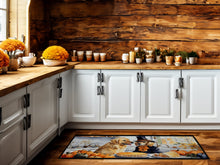 Load image into Gallery viewer, Golden Retriever Fall Kitchen Pumpkins Runner Mat 28x58