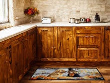 Load image into Gallery viewer, Golden Retriever Fall Kitchen Pumpkins Runner Mat 28x58