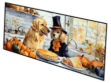 Load image into Gallery viewer, Golden Retriever Fall Kitchen Pumpkins Runner Mat 28x58