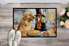 Load image into Gallery viewer, Golden Retriever Fall Kitchen Pumpkins Doormat - 24x36 Decorative Floor Mat – Indoor/Outdoor Rug with Artistic Flair