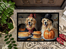 Load image into Gallery viewer, Golden Retriever Fall Kitchen Pumpkins Doormat - 24x36 Decorative Floor Mat – Indoor/Outdoor Rug with Artistic Flair