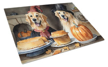 Load image into Gallery viewer, Golden Retriever Fall Kitchen Pumpkins Glass Cutting Boards – Durable, Decorative Kitchen Art Large