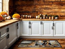 Load image into Gallery viewer, Golden Retriever Fall Kitchen Pumpkins Runner Mat 28x58