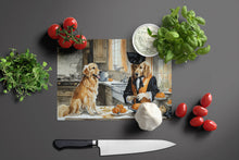 Load image into Gallery viewer, Golden Retriever Fall Kitchen Pumpkins Glass Cutting Boards – Durable, Decorative Kitchen Art Large