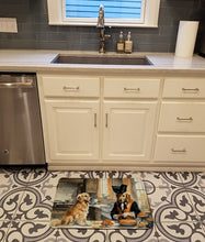 Load image into Gallery viewer, Golden Retriever Fall Kitchen Pumpkins Memory Foam Kitchen Mat