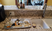 Load image into Gallery viewer, Golden Retriever Fall Kitchen Pumpkins Dish Drying Mat