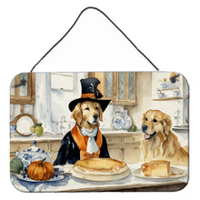 Load image into Gallery viewer, Golden Retriever Fall Kitchen Pumpkins Wall or Door Hanging Prints