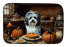 Load image into Gallery viewer, Havanese Fall Kitchen Pumpkins Dish Drying Mat