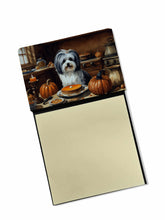 Load image into Gallery viewer, Havanese Fall Kitchen Pumpkins Sticky Note Holder- Refiilable Desk Accessory Note Pad