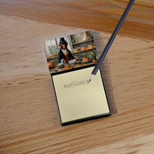 Load image into Gallery viewer, Irish Setter Fall Kitchen Pumpkins Sticky Note Holder- Refiilable Desk Accessory Note Pad