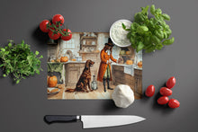 Load image into Gallery viewer, Irish Setter Fall Kitchen Pumpkins Glass Cutting Boards – Durable, Decorative Kitchen Art Large