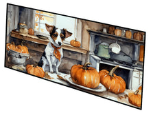 Load image into Gallery viewer, Jack Russell Terrier Fall Kitchen Pumpkins Runner Mat 28x58