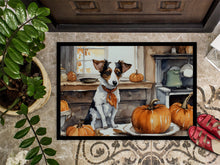 Load image into Gallery viewer, Jack Russell Terrier Fall Kitchen Pumpkins Doormat -  18x27 Decorative Floor Mat – Indoor/Outdoor Rug
