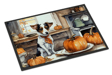 Load image into Gallery viewer, Jack Russell Terrier Fall Kitchen Pumpkins Doormat -  18x27 Decorative Floor Mat – Indoor/Outdoor Rug