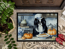 Load image into Gallery viewer, Japanese Chin Fall Kitchen Pumpkins Doormat -  18x27 Decorative Floor Mat – Indoor/Outdoor Rug
