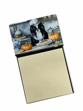 Load image into Gallery viewer, Japanese Chin Fall Kitchen Pumpkins Sticky Note Holder- Refiilable Desk Accessory Note Pad