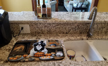 Load image into Gallery viewer, Japanese Chin Fall Kitchen Pumpkins Dish Drying Mat