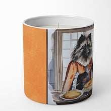 Load image into Gallery viewer, Keeshond Fall Kitchen Pumpkins Decorative Soy Candle
