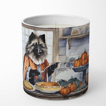 Load image into Gallery viewer, Keeshond Fall Kitchen Pumpkins Decorative Soy Candle