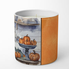 Load image into Gallery viewer, Keeshond Fall Kitchen Pumpkins Decorative Soy Candle