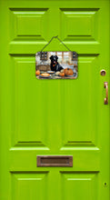 Load image into Gallery viewer, Black Lab Fall Kitchen Pumpkins Wall or Door Hanging Prints