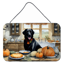 Load image into Gallery viewer, Black Lab Fall Kitchen Pumpkins Wall or Door Hanging Prints