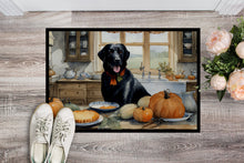 Load image into Gallery viewer, Black Lab Fall Kitchen Pumpkins Doormat - 24x36 Decorative Floor Mat – Indoor/Outdoor Rug with Artistic Flair