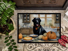 Load image into Gallery viewer, Black Lab Fall Kitchen Pumpkins Doormat - 24x36 Decorative Floor Mat – Indoor/Outdoor Rug with Artistic Flair