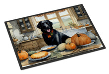 Load image into Gallery viewer, Black Lab Fall Kitchen Pumpkins Doormat - 24x36 Decorative Floor Mat – Indoor/Outdoor Rug with Artistic Flair