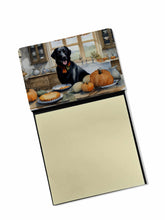 Load image into Gallery viewer, Black Lab Fall Kitchen Pumpkins Sticky Note Holder- Refiilable Desk Accessory Note Pad
