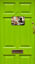 Load image into Gallery viewer, Black Lab Fall Kitchen Pumpkins Wall or Door Hanging Prints