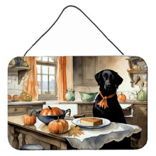 Load image into Gallery viewer, Black Lab Fall Kitchen Pumpkins Wall or Door Hanging Prints