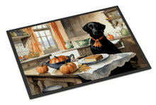 Load image into Gallery viewer, Black Lab Fall Kitchen Pumpkins Doormat - 24x36 Decorative Floor Mat – Indoor/Outdoor Rug with Artistic Flair