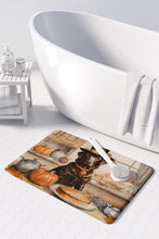 Load image into Gallery viewer, Chocolate Lab Fall Kitchen Pumpkins Memory Foam Kitchen Mat