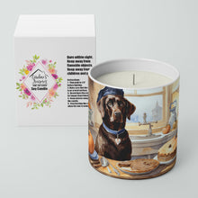 Load image into Gallery viewer, Chocolate Lab Fall Kitchen Pumpkins Decorative Soy Candle