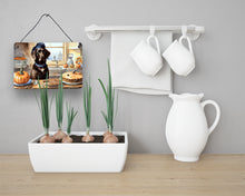 Load image into Gallery viewer, Chocolate Lab Fall Kitchen Pumpkins Wall or Door Hanging Prints