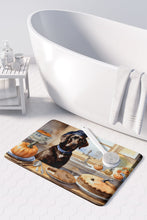 Load image into Gallery viewer, Chocolate Lab Fall Kitchen Pumpkins Memory Foam Kitchen Mat