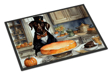 Load image into Gallery viewer, Chocolate Lab Fall Kitchen Pumpkins Doormat -  18x27 Decorative Floor Mat – Indoor/Outdoor Rug