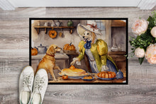 Load image into Gallery viewer, Yellow Lab Fall Kitchen Pumpkins Doormat -  18x27 Decorative Floor Mat – Indoor/Outdoor Rug